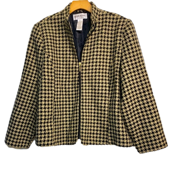 BROWNSTONE STUDIO Jackets & Blazers - Women’s Houndstooth Dress Suit Jacket/Blazer